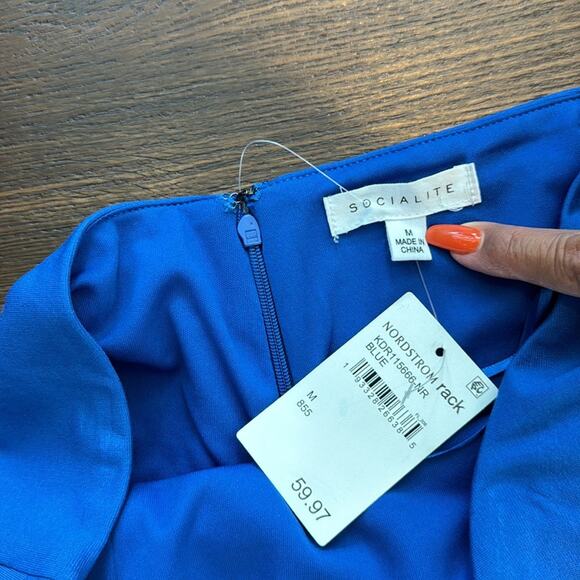 Nordstrom NWT Strapless low/ high Dress in a Rayon/Nylon/Spandex blend. - Picture 3 of 8